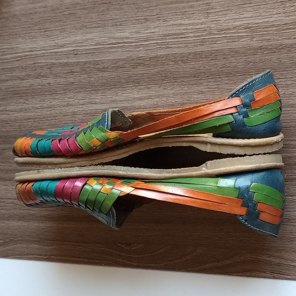 Artesanias Valery Leather Huraches Woven Strap Sandals Women's 7 - Picture 7 of 15